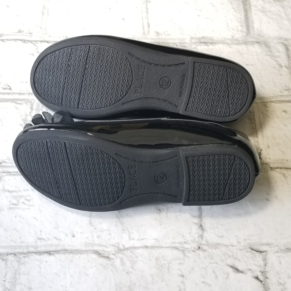 Children's Place Patent Black Flats Size 12 - Picture 8 of 9